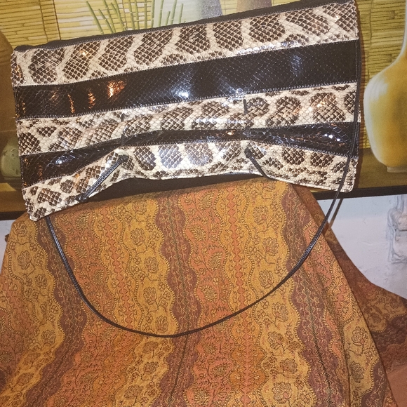 Vintage large envelope handbag 1970-80's - Picture 7 of 14